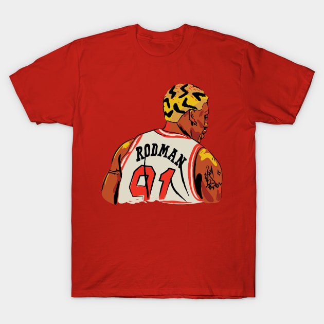 Dennis Rodman T-Shirt by MokeyDesign